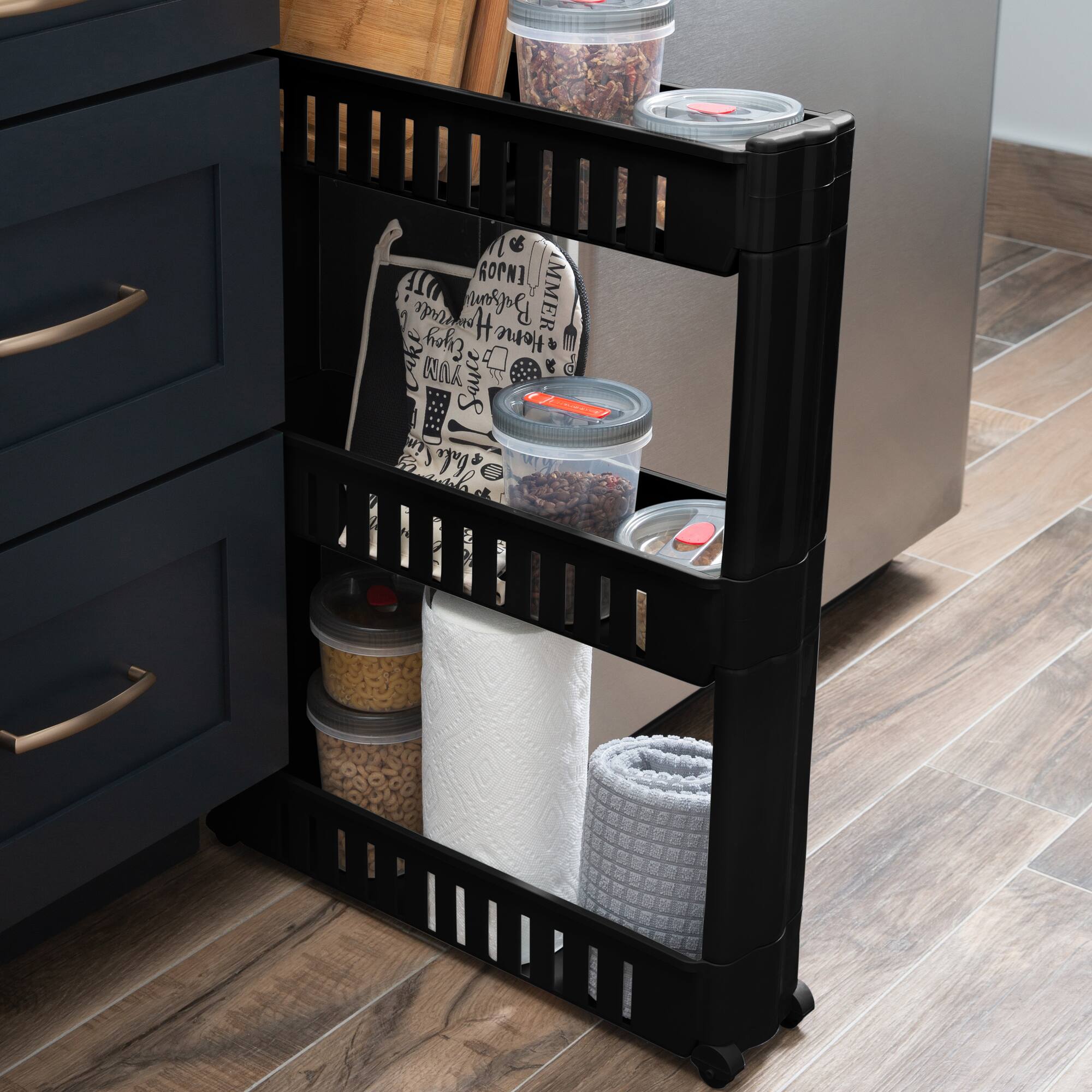 Simplify 3-Tier Slim Slide-Out Storage Cart